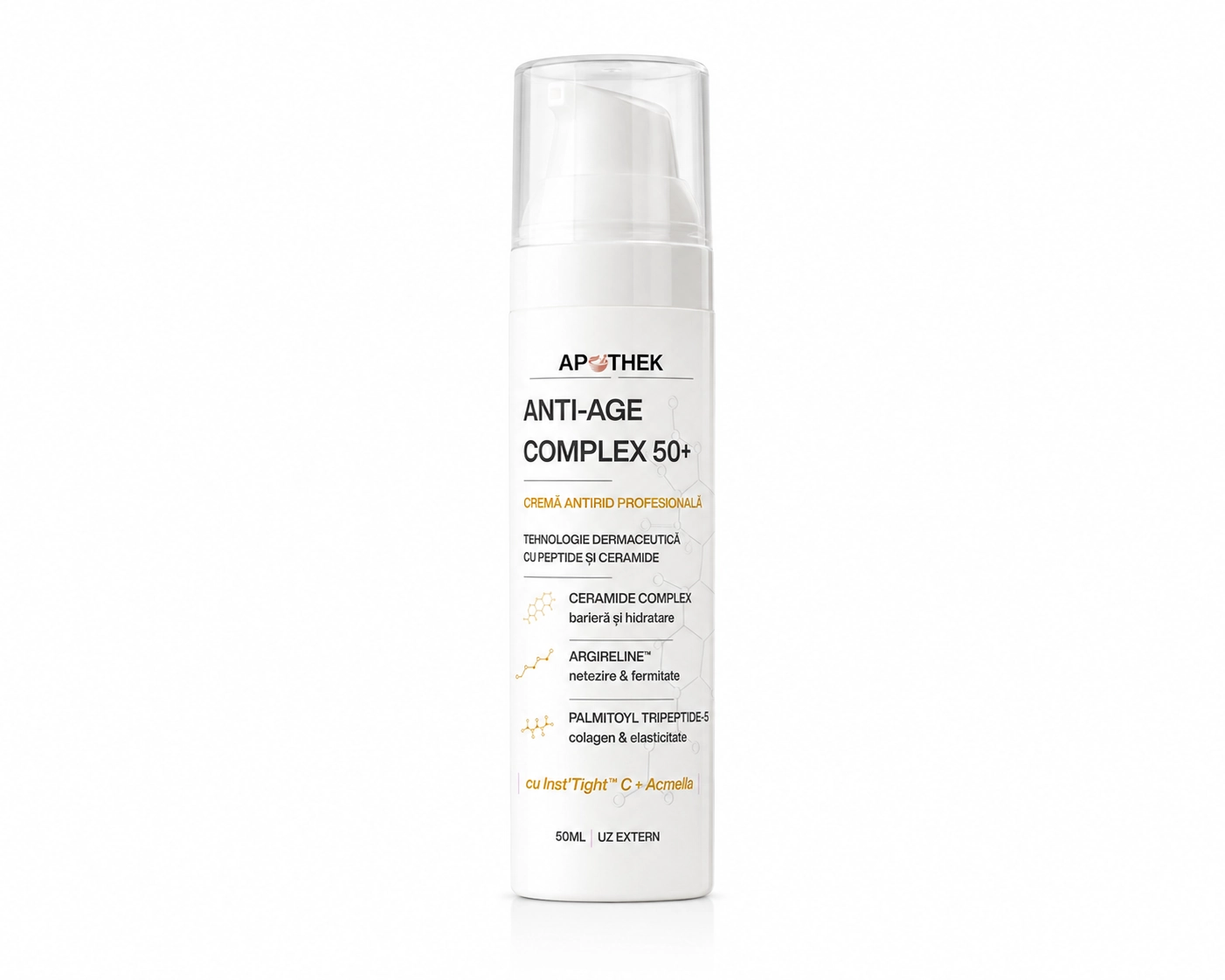 img src= crema-antirid-50plus-apothek-argirelina-instatens.webp alt= Crema antirid Apothek 50+ cu Argirelină și Instatens – efect lifting rapid