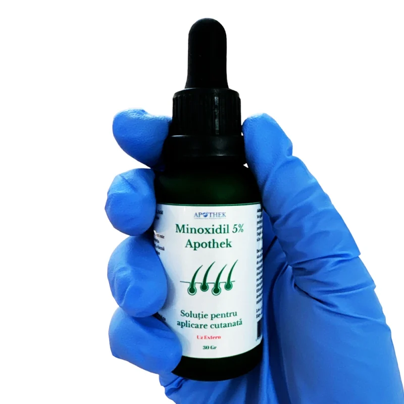 Minoxidil 5% pentru tratamentul alopeciei androgenice la barbati