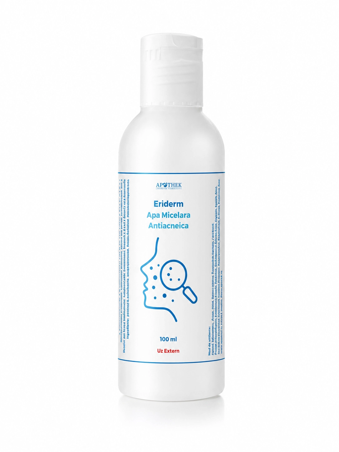 img src= apa-micelara-ten-acneic-eriderm.webp
alt= Eriderm apă micelară ten acneic cu acid salicilic, flacon 100 ml Apothek