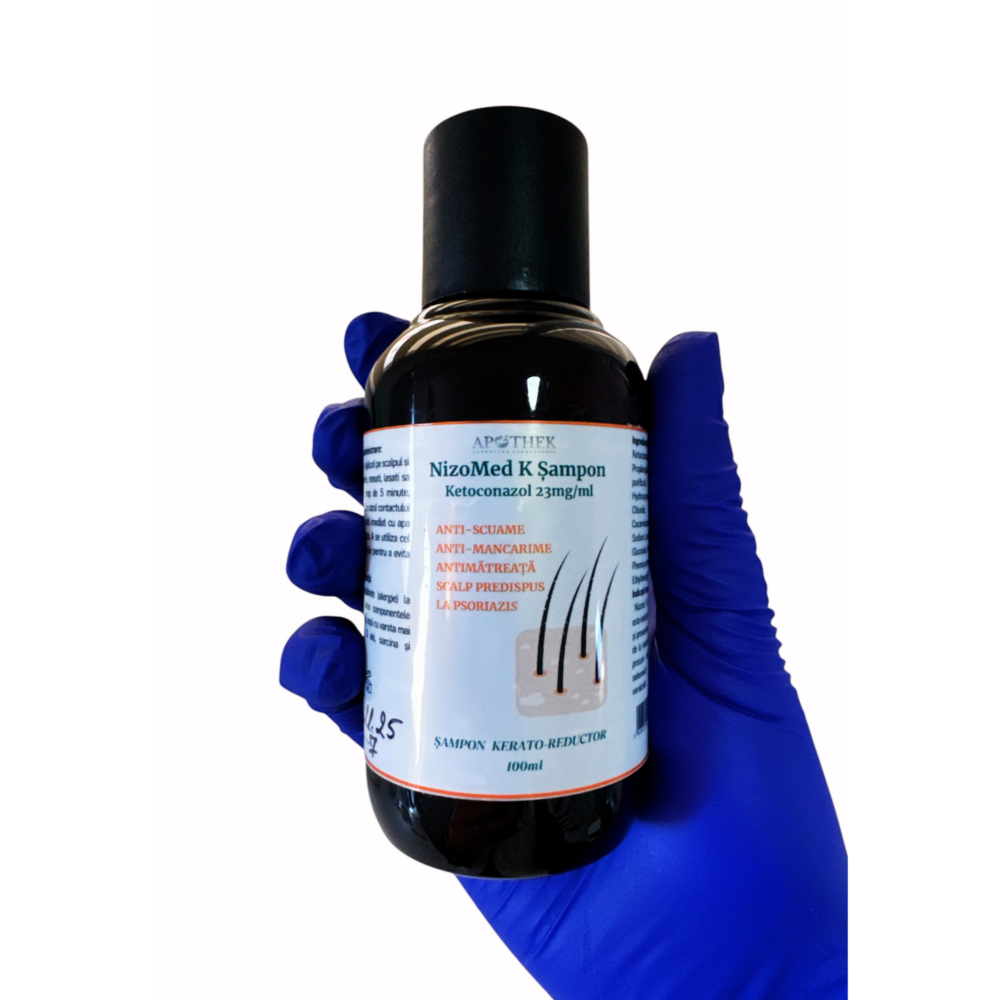 alt=NizoMed K șampon cu ketoconazol pentru mătreață și dermatită seboreică