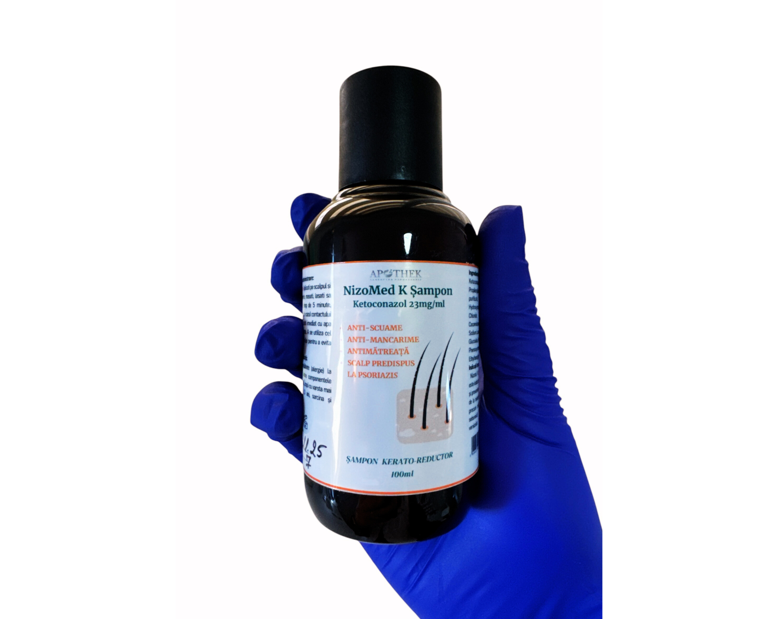 img src=nizomed-k-sampon-ketoconazol-frontal alt=NizoMed K șampon cu ketoconazol pentru mătreață și dermatită seboreică