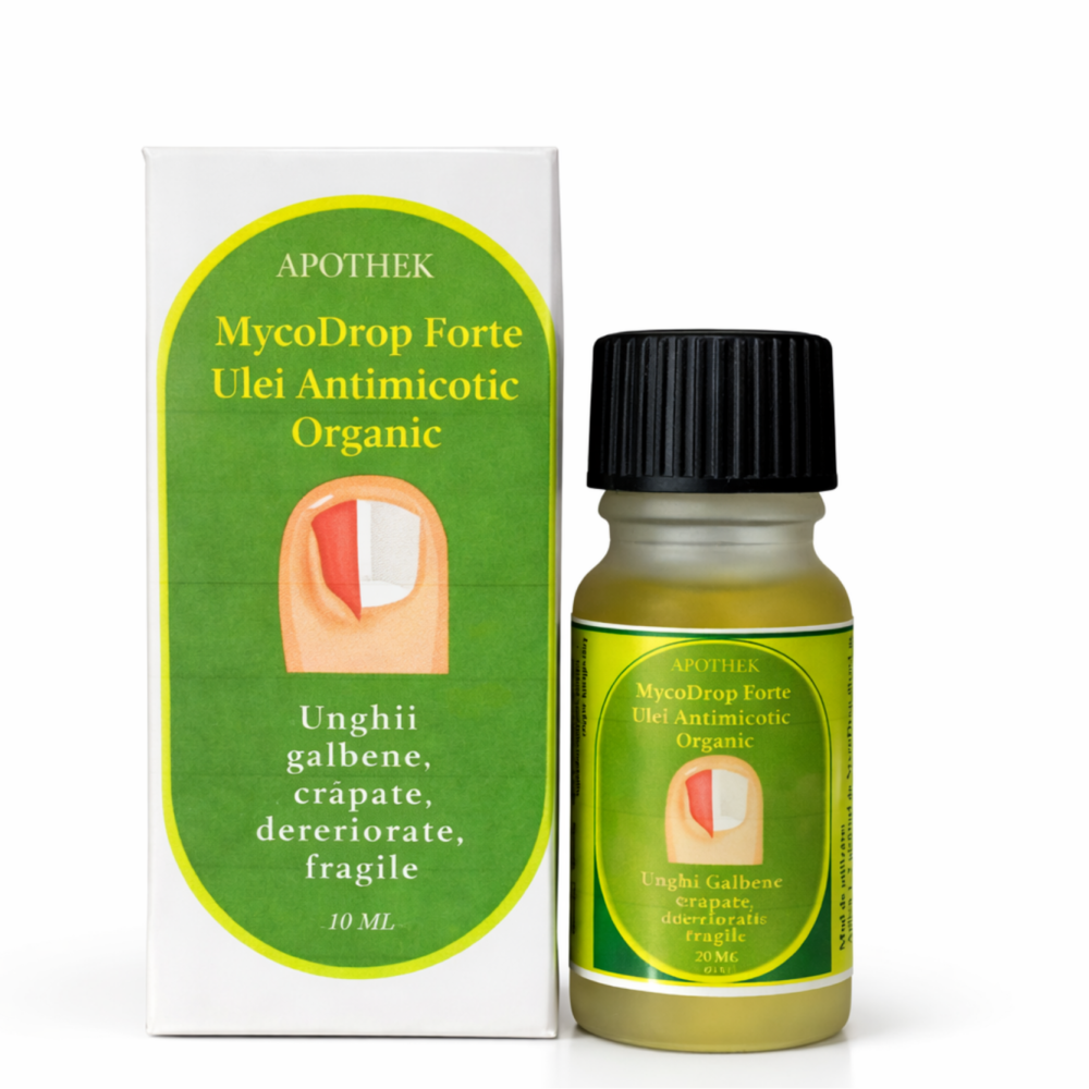 alt= Tratament ciuperca unghiei MycoDrop Forte – ulei pentru unghii îngroșate și îngălbenite
