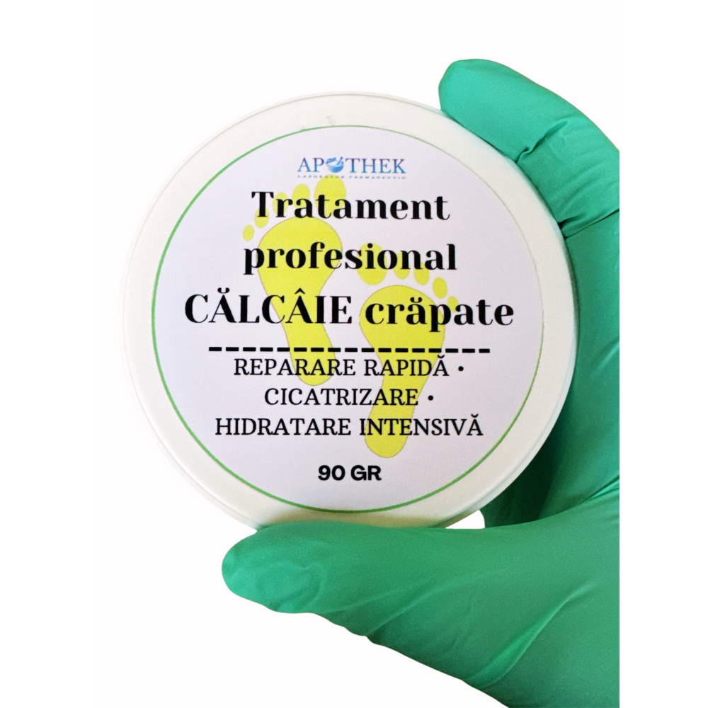 alt= Tratament profesional pentru călcâie crăpate – reparare, hidratare și cicatrizare rapidă