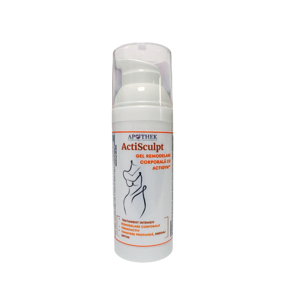 alt= Textura termoactivă ActiSculpt Gel anti-celulită cu cafeină și extracte marine