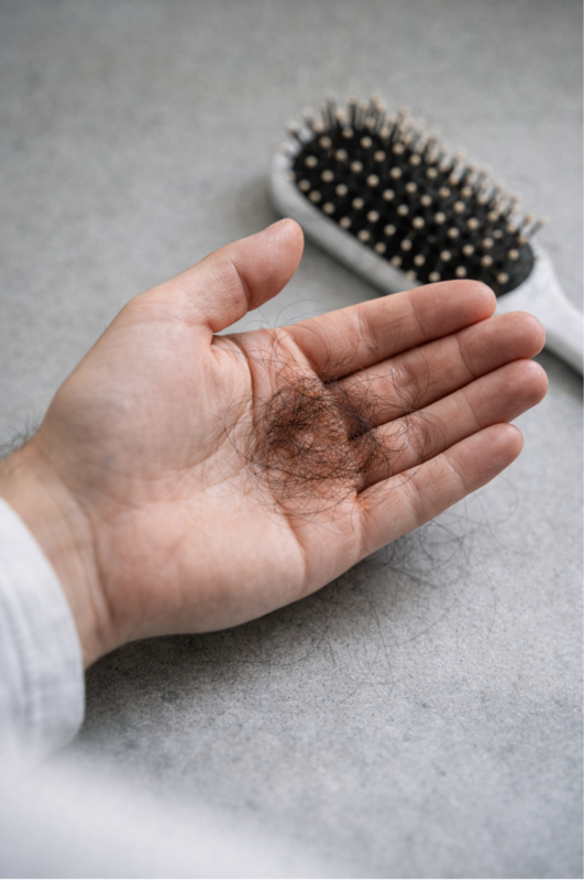 alt= shedding minoxidil cadere par inceput tratament normal