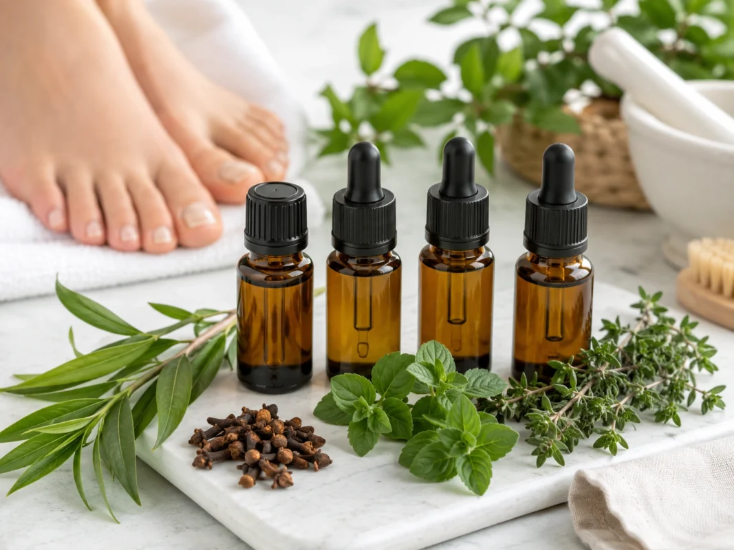 Uleiuri esențiale antifungice pentru ciuperca unghiei — tea tree, cuișoare, oregano, cimbru, palmarosa